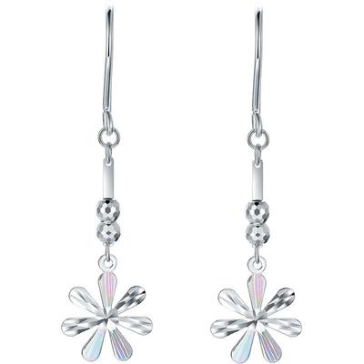 周六福pt950铂金白金耳环高级感