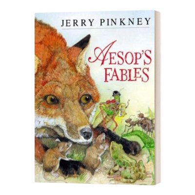 英文原版 精装 Aesop's Fables 伊索寓言 精装 儿童绘本 图画故事书 凯迪克大奖作家 杰里平克尼 英文版 进口英语原版书籍