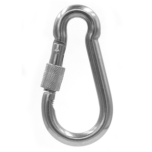 304不锈钢弹簧扣带圈锁母链条连接挂扣登山保险安全扣葫芦钥匙扣