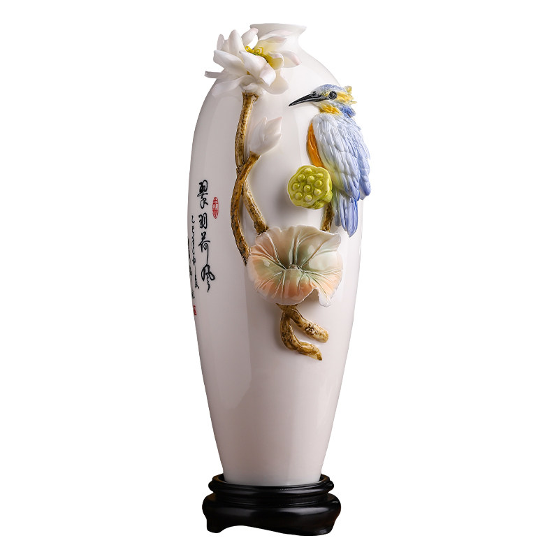 非遗手工瓷花花瓶,可定制礼物