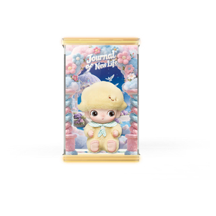 KGBOX适用于泡泡玛特DIMOO新生日记系列搪胶单宠亚克力展示盒