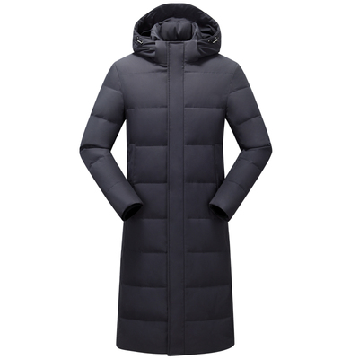 欧洲站加长超长到小腿加厚特厚白鸭绒抗严寒大码时尚羽绒服女大衣