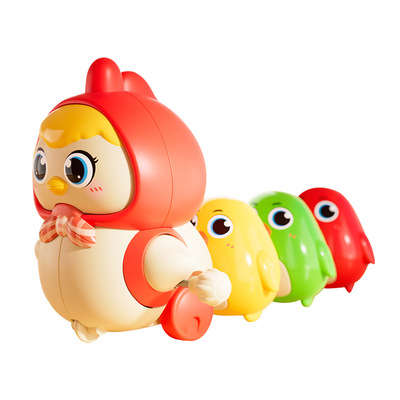 婴儿玩具0一1岁早教3个月宝宝学爬6爬行摇摆鸭幼儿童抬头练习训练