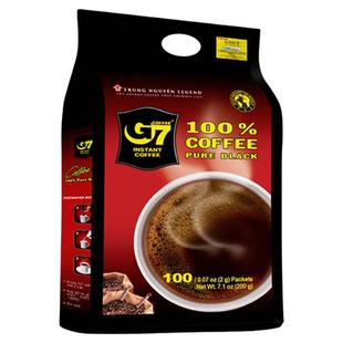 中原G7黑咖啡 越南原装进口 冰美式速溶黑咖啡无蔗糖正品提神减燃