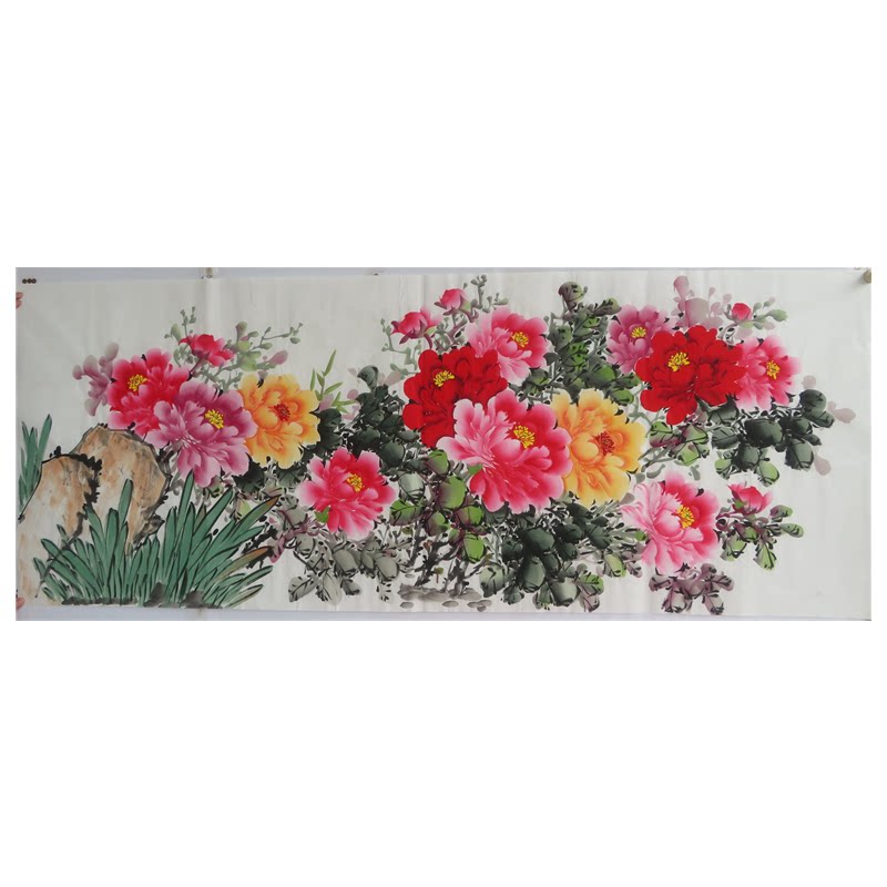 纯手绘花鸟画8墨锦轩花开富贵