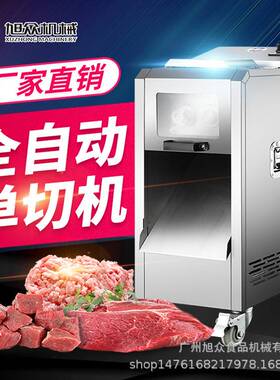 多功能鲜肉切肉丁机 旭众商用全自动切肉机 家用肉类羊肉卷切片机