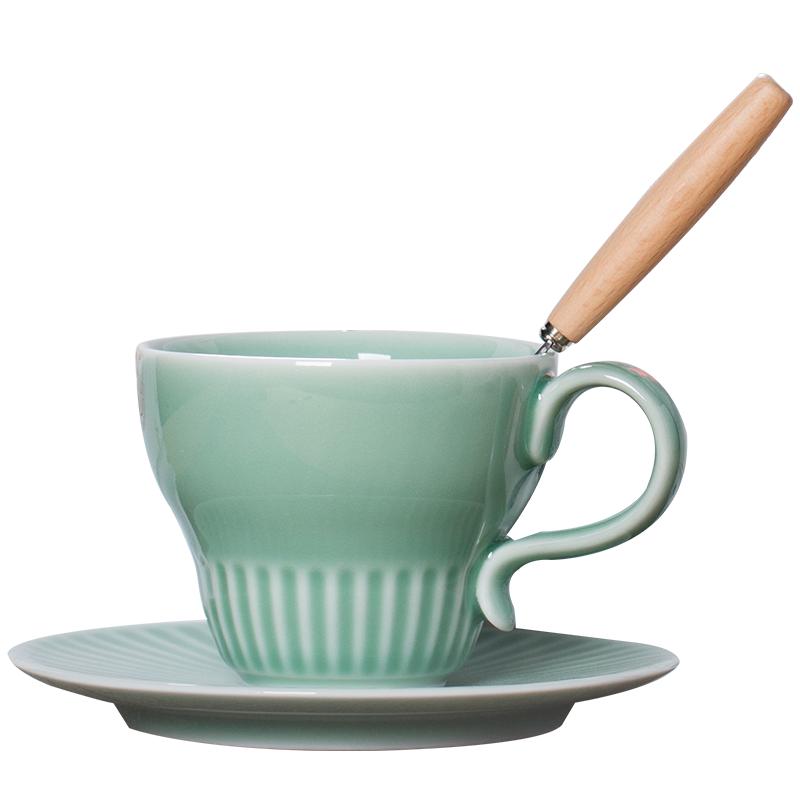 【官方正品】咖啡杯龙泉青瓷