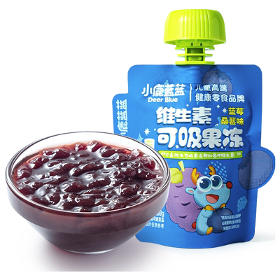 小鹿蓝蓝果汁果冻无添加儿童零食
