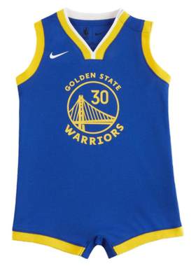 Nike耐克勇士队NBA婴童连体衣