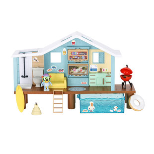 Bluey布鲁伊宾果海滨小屋套装儿童过家家小房子正版益智玩具礼物