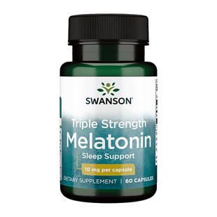swanson斯旺森褪黑素10mg安瓶胶囊睡眠舒缓紧张安心美国进口