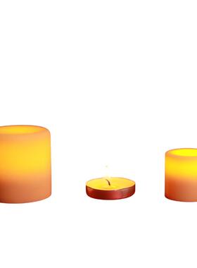 八色电子蜡烛能亮3天供灯