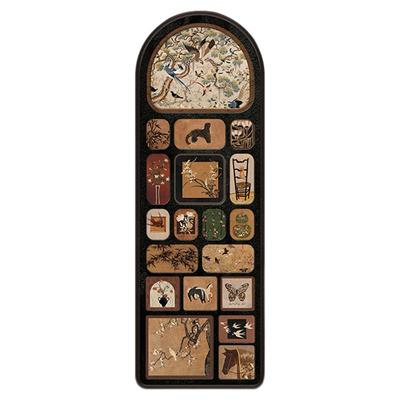 中古风可推拉全身镜隐藏式