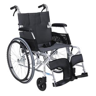 中进轮椅老人折叠轻便超轻便携大轮航钛铝合金残疾人代步车手推车