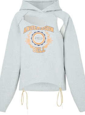 Andersson Bell 秋冬女印花棉质连帽卫衣
