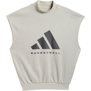 Adidas/阿迪达斯官方正品三叶草男女宽松篮球运动无袖卫衣IN7704