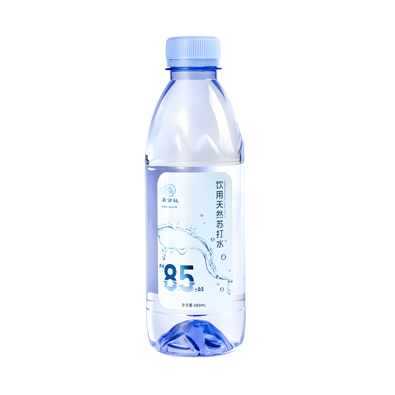 泉公社饮用天然苏打水整箱24瓶弱碱性无糖无气00脂0卡非克东矿泉