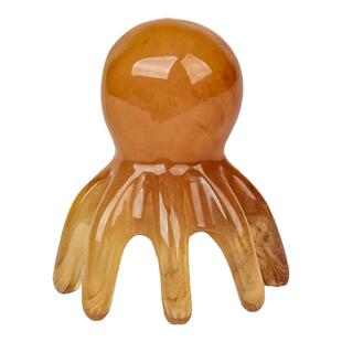 章鱼按摩梳头部经络按摩器头皮穴位头疗梳八爪鱼便携大宽齿刮痧梳