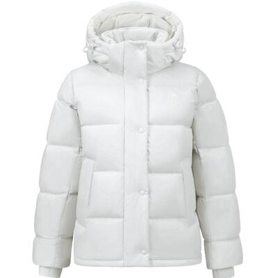 骆驼泡芙羽绒服女冬季鸭绒加厚防风连帽外套保暖小个子短款面包服