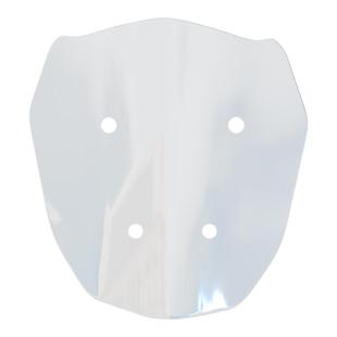 适用摩托车钱江鸿350GT前挡风玻璃改装黑色风挡透明挡雨板配件