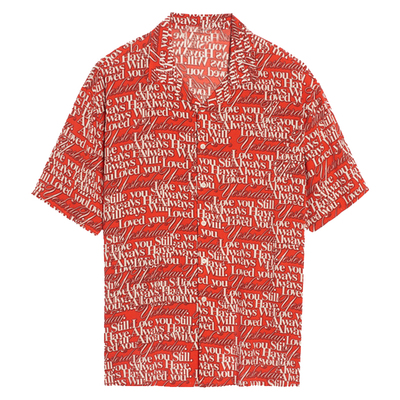 巴黎夏威夷沙滩短袖衬衫