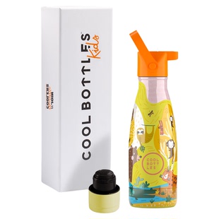 西班牙coolbottles儿童保温杯女款咖啡杯小巧便携外出携带吸管杯