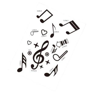 汽车个性音符车贴创意改装音乐符号车身划痕遮挡装饰贴后侧窗贴纸