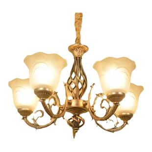 欧式铁艺黄古铜吊灯简约返古客厅餐厅卧室店铺美式灯饰灯具包邮