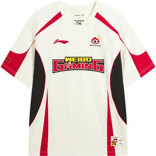 李宁2026LPL战队装备-WBG战队队服短袖T恤男士圆领春夏休闲运动服