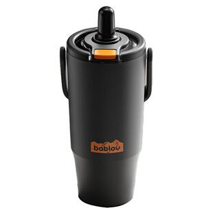 bablov大容量保温杯316不锈钢吸管杯男生可拎外出便携双饮水杯子