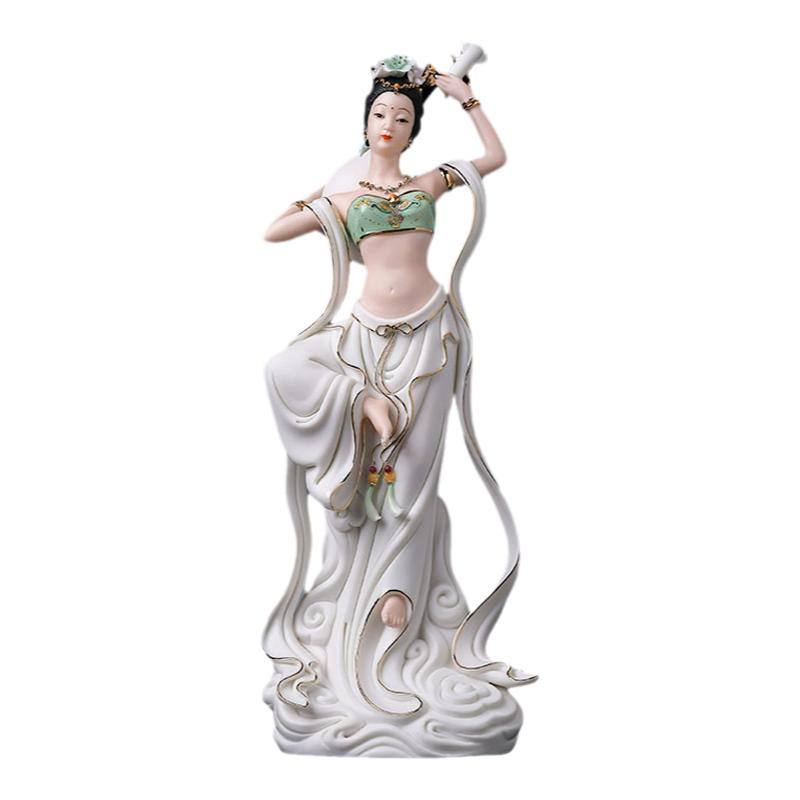 素茗国风敦煌艺术手工美女摆件