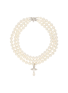 SHANCAI |三层水滴珍珠立体土星项链轻奢高级感辣妹锁骨链