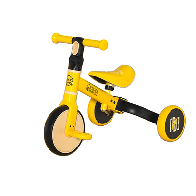 乐的小黄鸭三轮车脚踏车平衡车