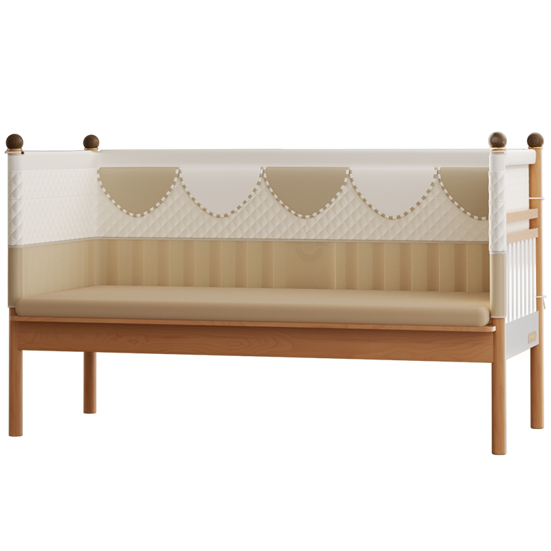 newber婴儿拼接床新生儿童加宽实木床边床宝宝延宽神器大人可睡