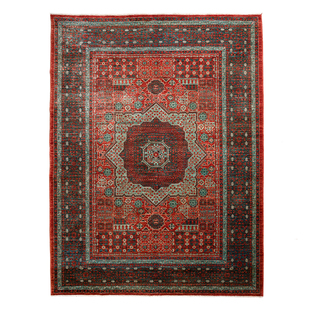 阿富汗进口 美式复古波斯纹样民族风卧室客厅茶几手工羊毛地毯