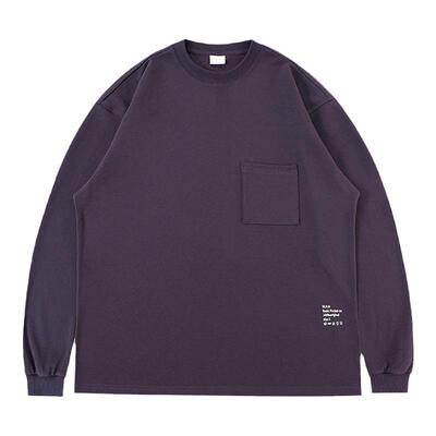 WHIMNOTION标语印花长袖T恤男女