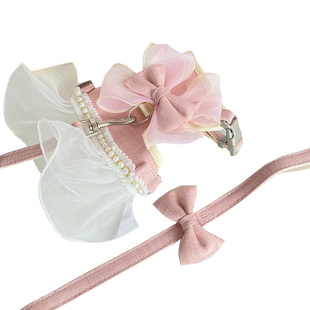 猫猫遛猫绳猫咪背心式牵引绳防挣脱外出专用衣服猫用品溜猫绳网红