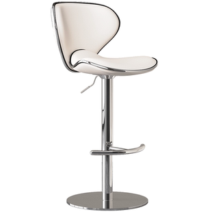 不锈钢吧台椅家用吧椅升降凳子轻奢高脚凳现代简约吧凳收银台椅子