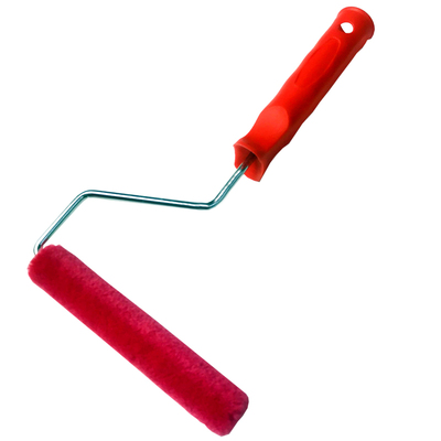 高档红色羊毛滚筒艺术漆平涂滚刷