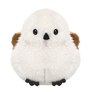 捉趣白山雀毛绒玩具可爱小鸟玩偶公仔女神节睡觉抱枕娃娃生日礼物