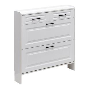 17cm超薄鞋柜家用门口烤漆薄款入户门鞋柜1米高室内17公分窄鞋架