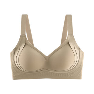 提拉上托内衣女粉底液聚拢收副乳防下垂文胸大码塑形大胸显小46CD