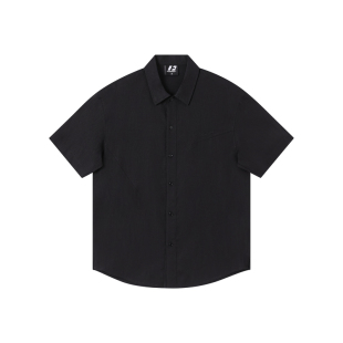 FORNINES莱赛尔天丝亚麻复古老钱风衬衫男女宽松慵懒松弛短袖上衣