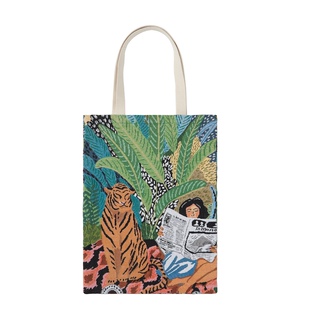 区别市场货 35X45cm 提花购物袋 欧美韩国帆布包环保袋 ins