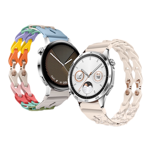 【特惠福利】适用华为GT5pro手表带watch5链式硅胶镂空GT4腕表带GT3运动gt2pro智能高级女款荣耀手链