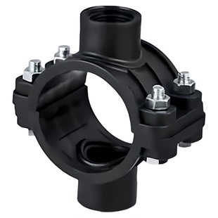 PE PVC主管鞍座四通 增接口分水器20-63主管支管节水灌溉四通接头