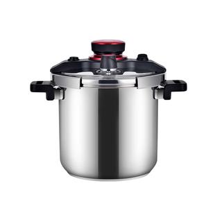 双喜高压锅304不锈钢旋钮款大容量家用燃气电磁炉通用防爆高压锅