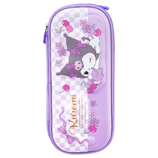 一正三丽鸥双层布艺笔袋YZ5178女孩用耐磨耐摔库洛米EVA拼接笔盒