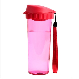 散漫一世-特百惠真品人气塑料密封防漏提绳滤格茶韵随心杯500ML