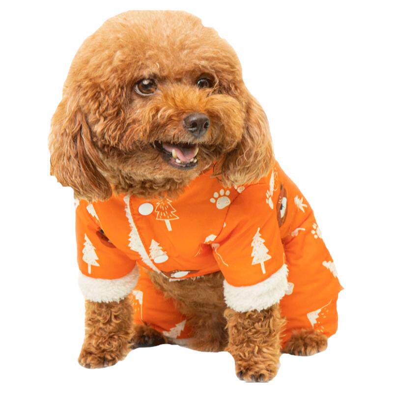 狗狗衣服冬装小型犬四脚衣比熊博美宠物小狗棉衣加厚保暖泰迪衣服